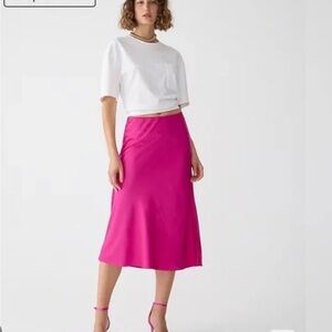 J. Crew as new !  Gywneth Pink Midi Skirt